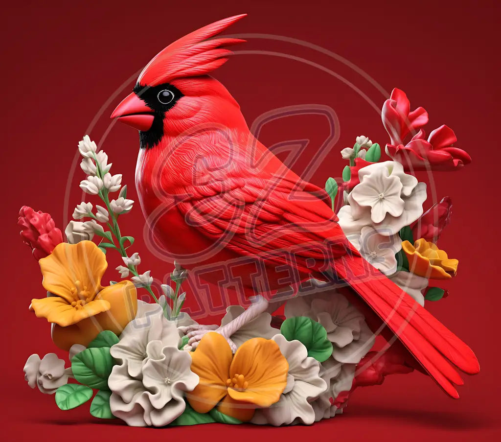 3D Cardinals 011 Printed Pattern Vinyl