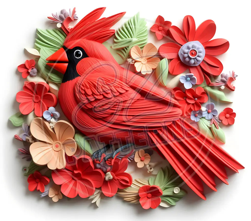 3D Cardinals 047 Printed Pattern Vinyl