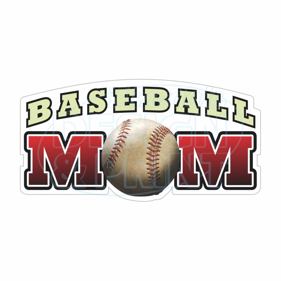 Baseball Mom Decals