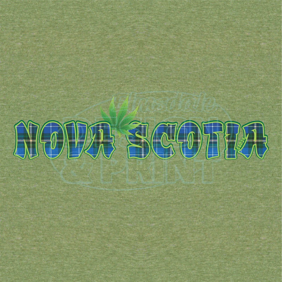 Nova Scotia Tartan Leaf: Tee Shirts