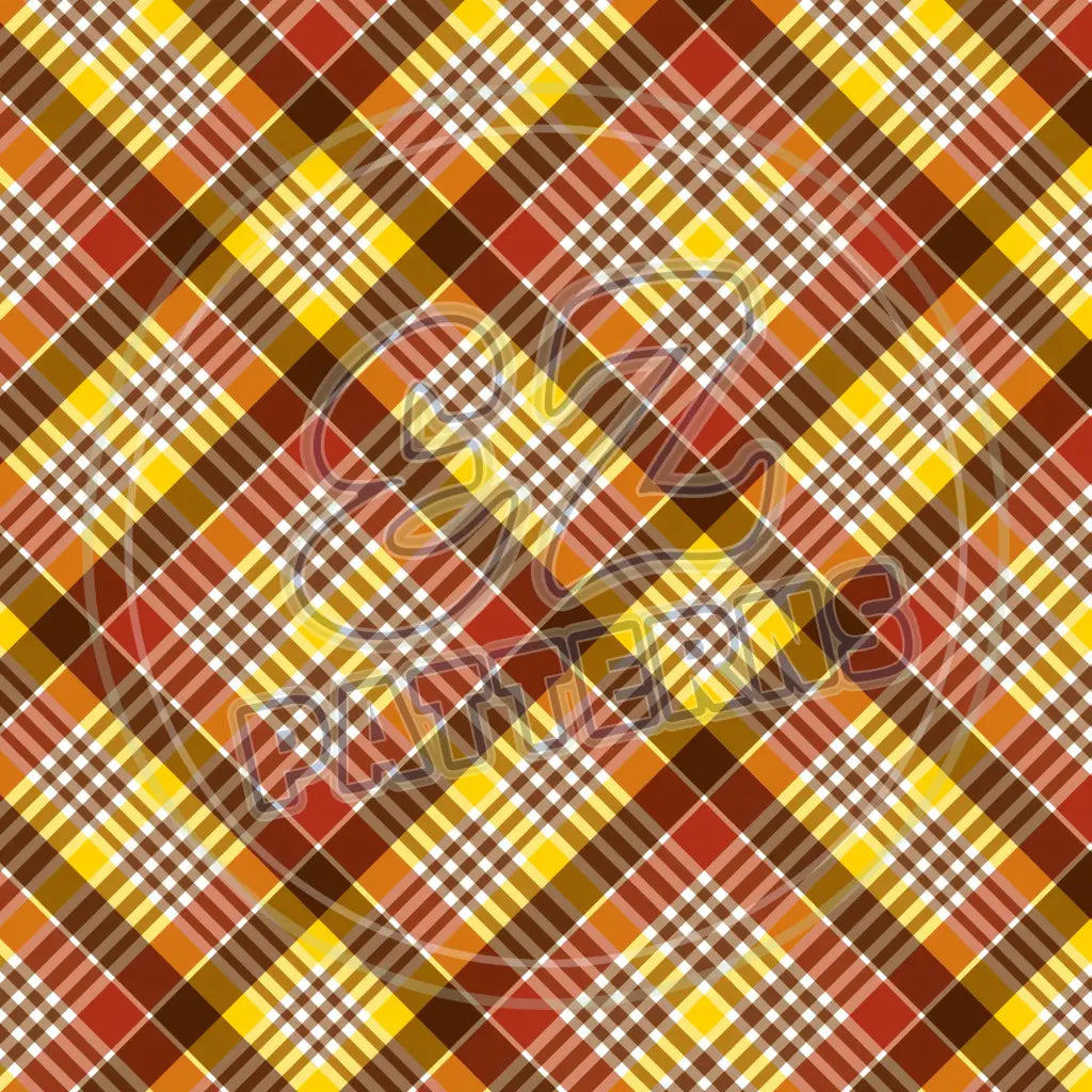 Autumn Plaid 007 Printed Pattern Vinyl