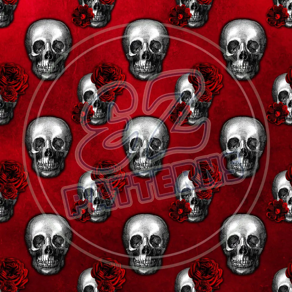 Blood Red 002 Printed Pattern Vinyl