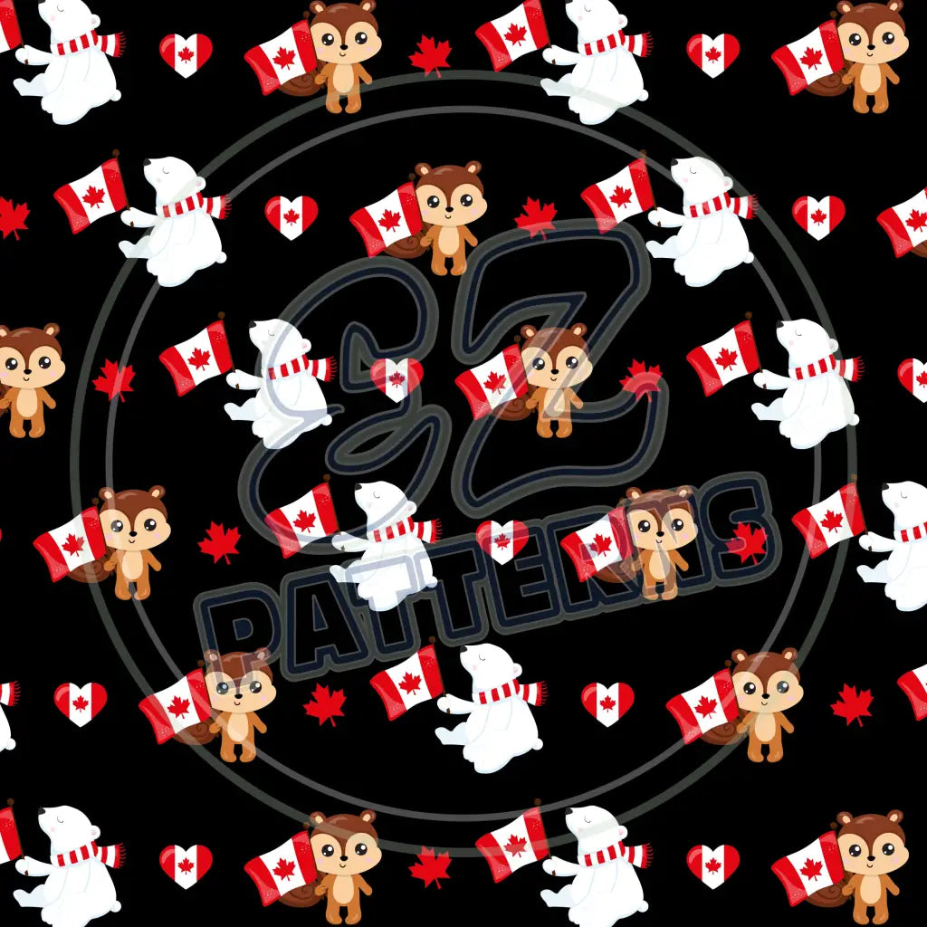 Canada Cuties 002 Printed Pattern Vinyl