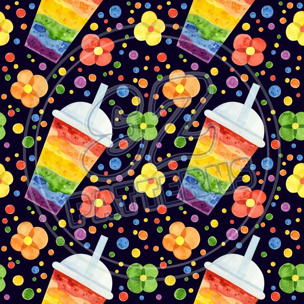 Dark Rainbow 012 Printed Pattern Vinyl