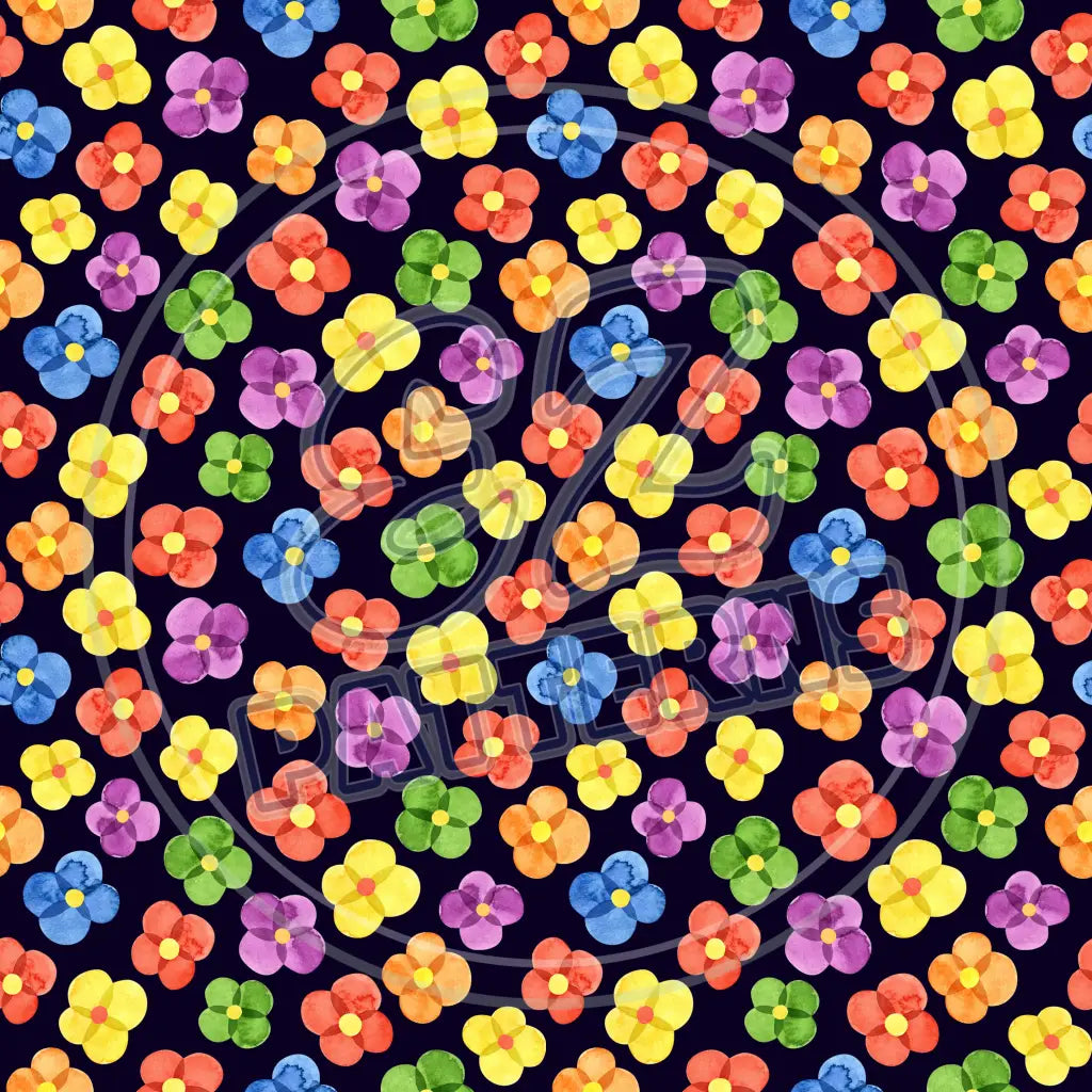 Dark Rainbow 014 Printed Pattern Vinyl