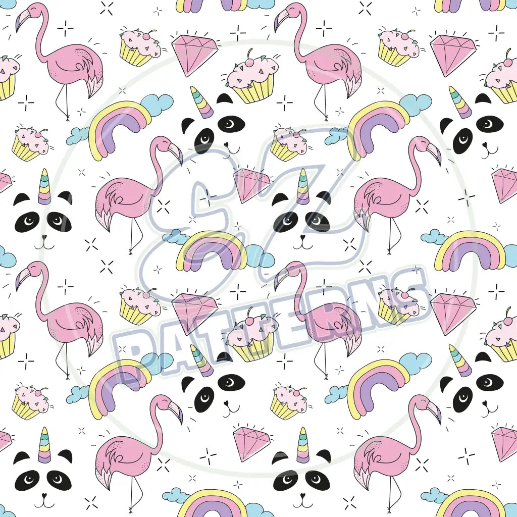 Flamingo Friends 014 Printed Pattern Vinyl