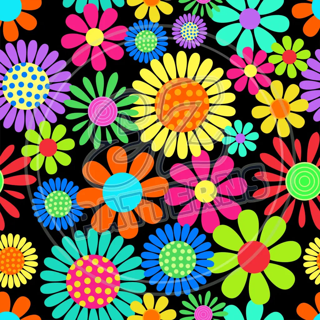 Flower Power 001 Printed Pattern Vinyl