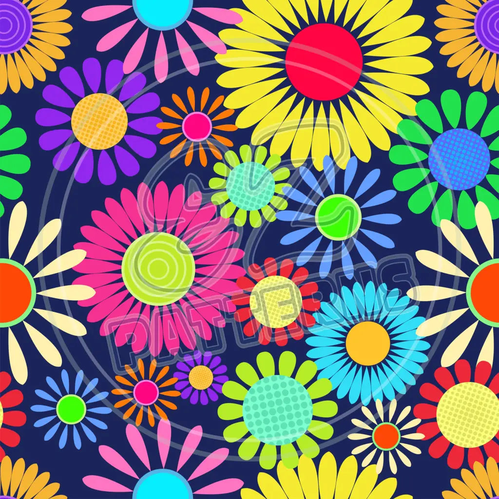 Flower Power 002 Printed Pattern Vinyl