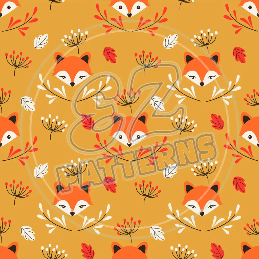 Foxy Friends 003 Printed Pattern Vinyl