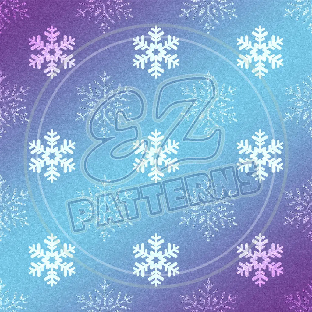 Frozen Flakes 001 Printed Pattern Vinyl