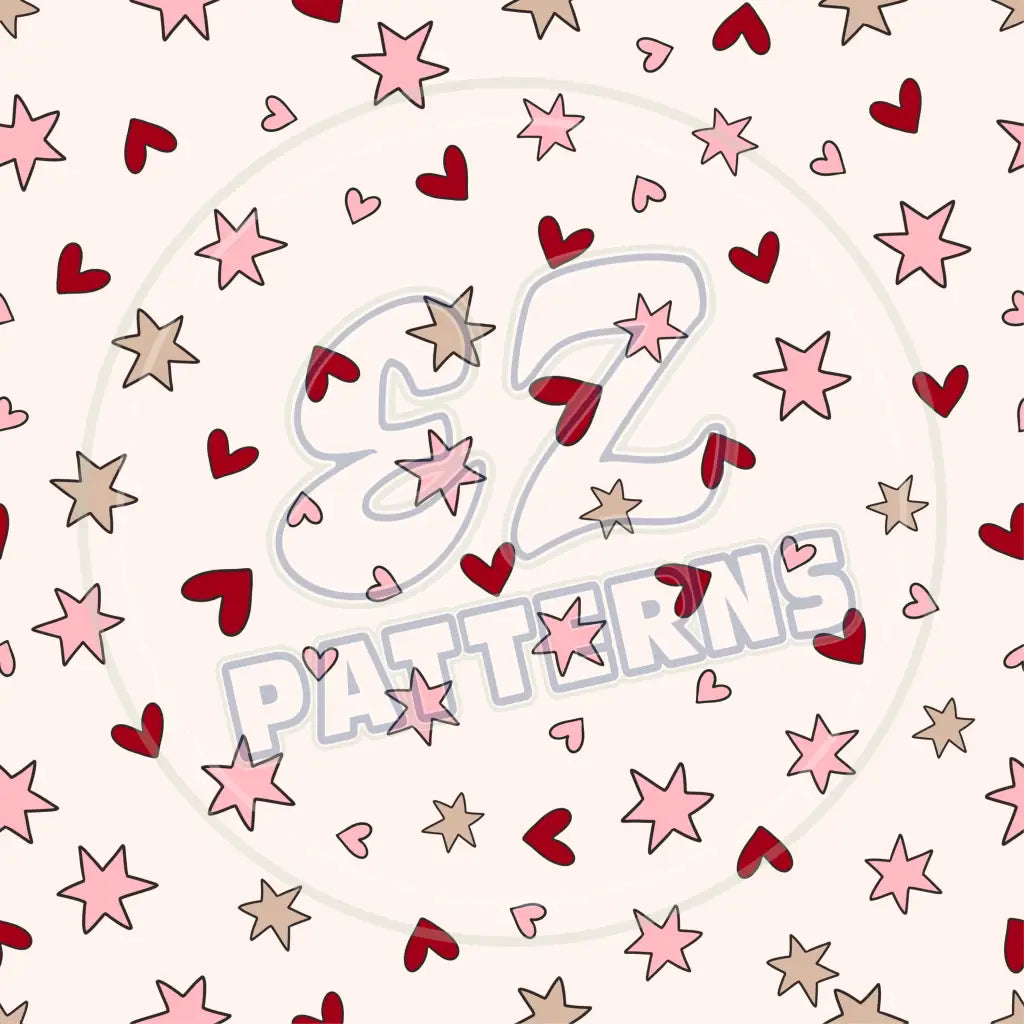 Funky Hearts 005 Printed Pattern Vinyl