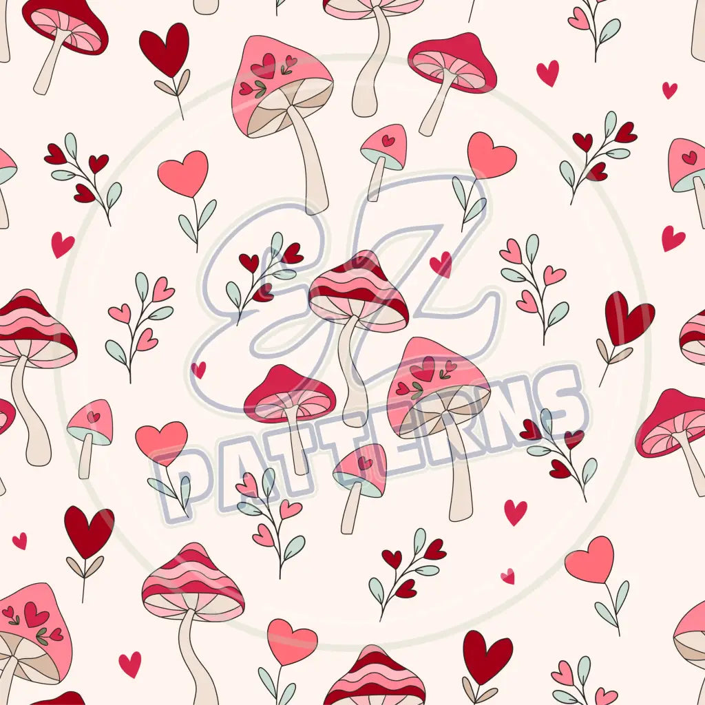 Funky Hearts 010 Printed Pattern Vinyl