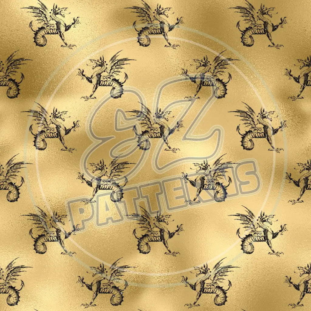 Gothic Gold 009 Printed Pattern Vinyl