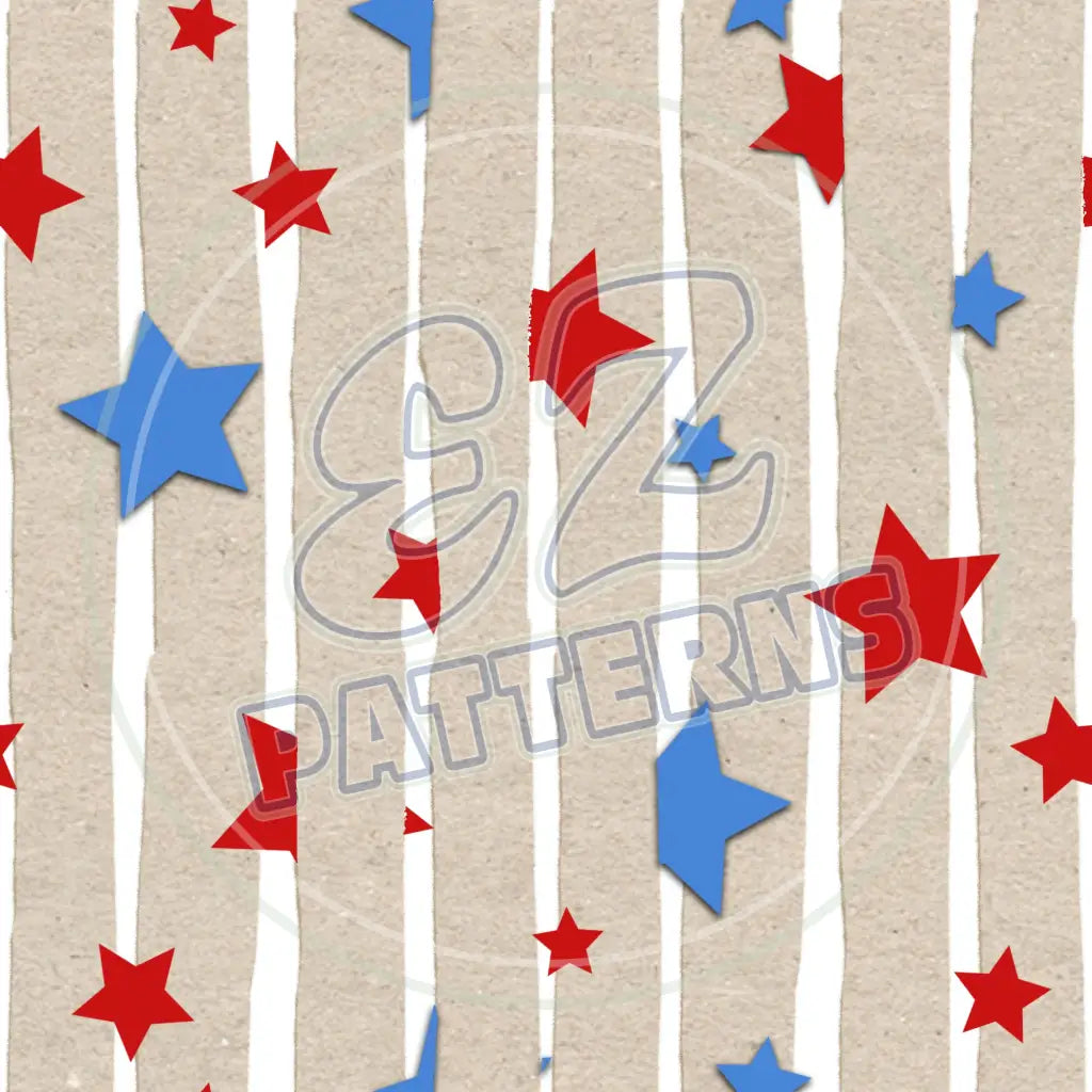 July 4Th Beach Party 007 Printed Pattern Vinyl