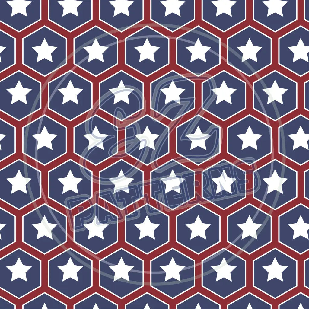 July 4Th Retro 009 Printed Pattern Vinyl