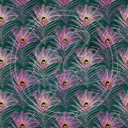 Peacock Feathers 004 Printed Pattern Vinyl