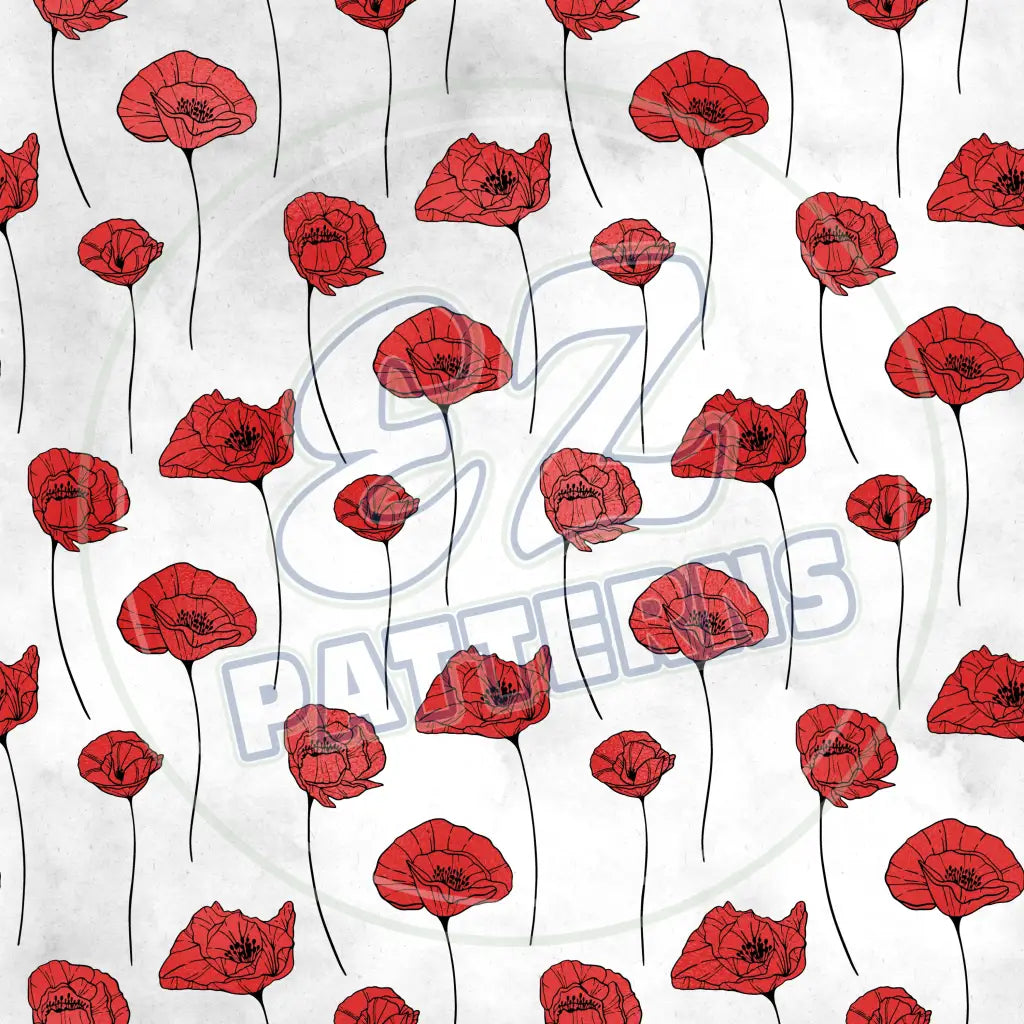 Poppy Sheen 001 Printed Pattern Vinyl