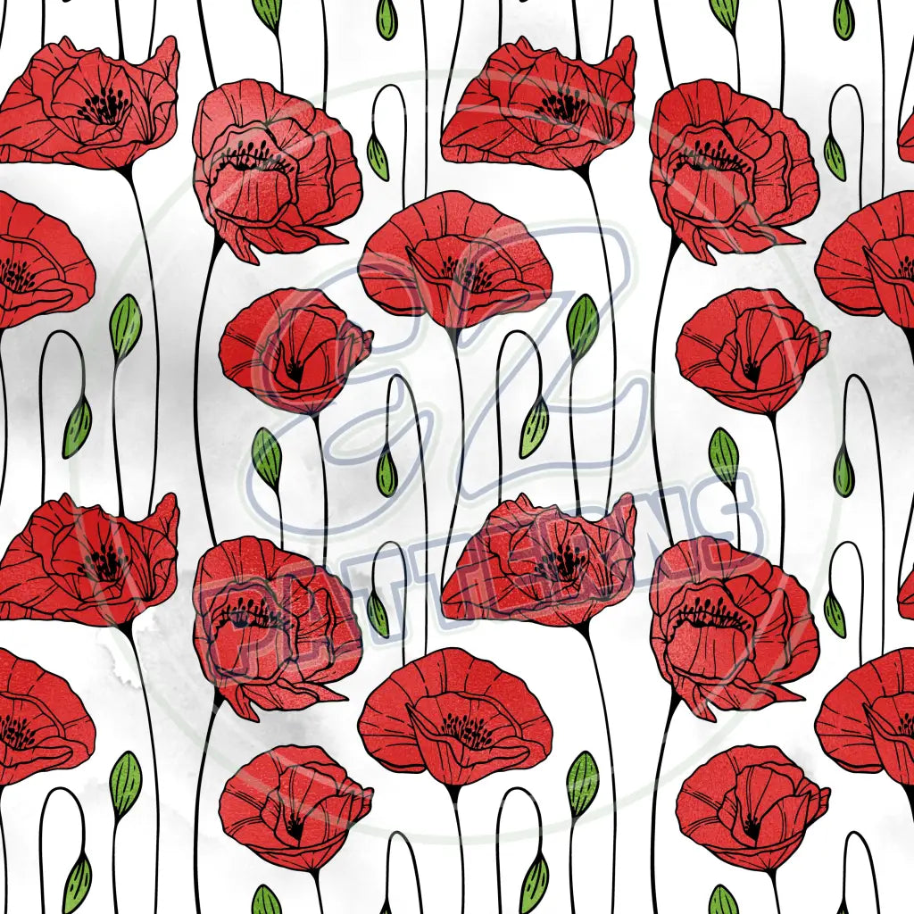 Poppy Sheen 011 Printed Pattern Vinyl