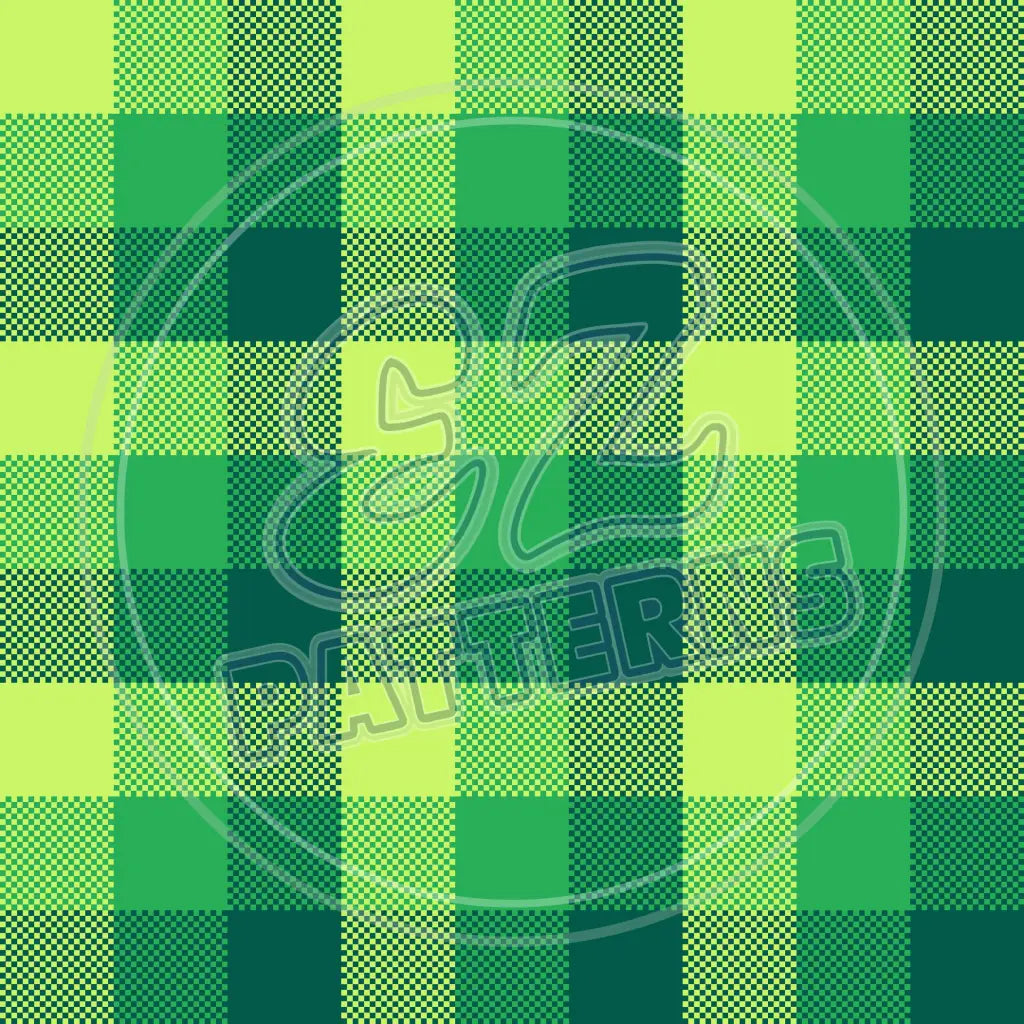 St. Pattys Plaid 004 Printed Pattern Vinyl