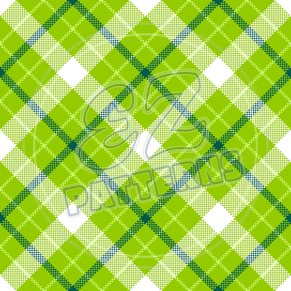 St. Pattys Plaid 005 Printed Pattern Vinyl