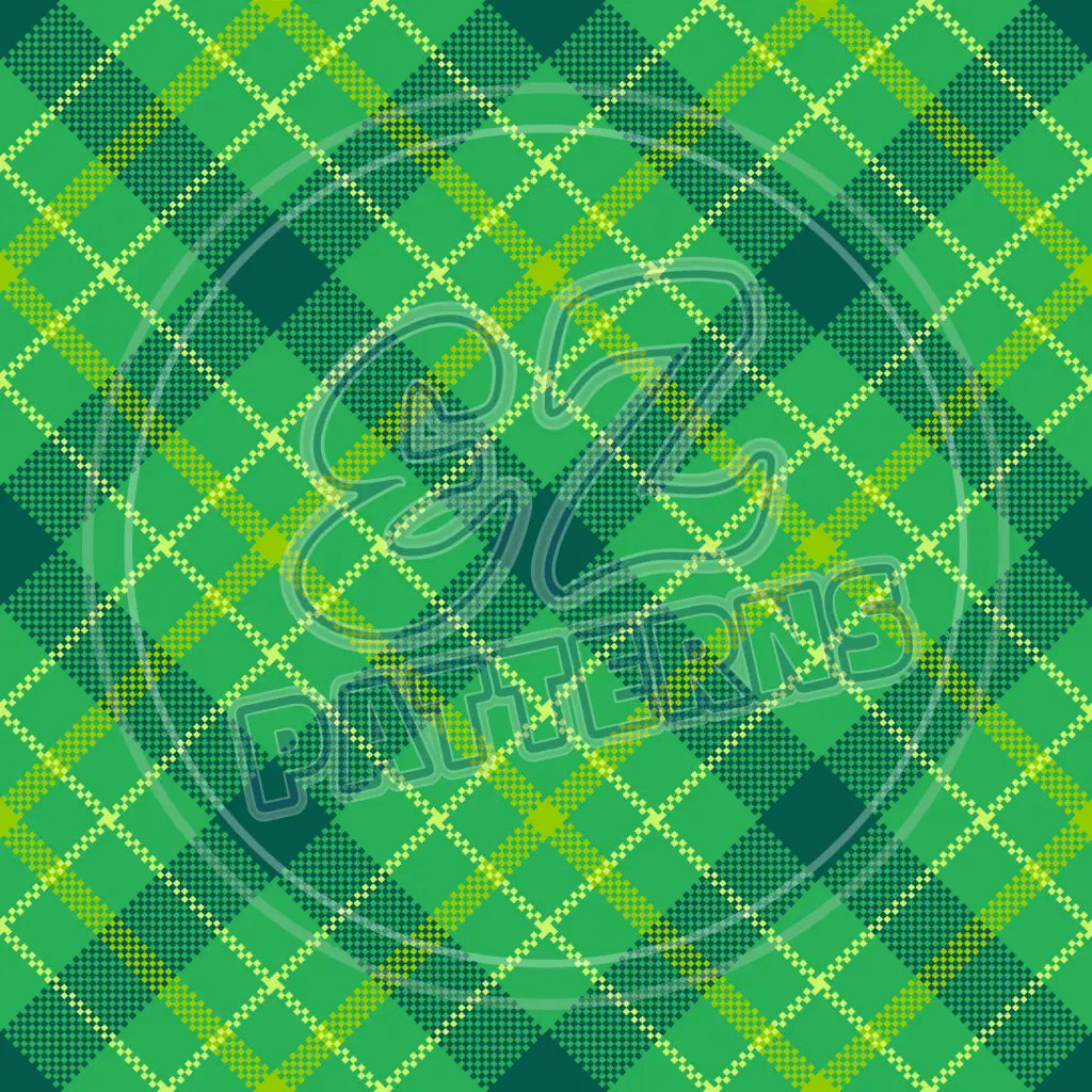 St. Pattys Plaid 006 Printed Pattern Vinyl