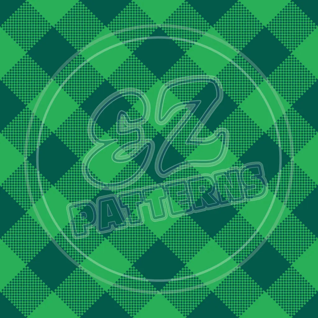 St. Pattys Plaid 009 Printed Pattern Vinyl