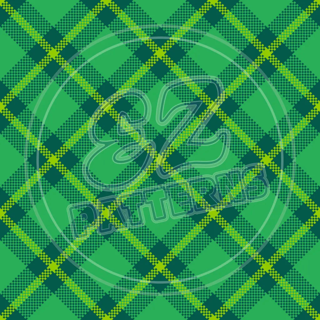 St. Pattys Plaid 013 Printed Pattern Vinyl