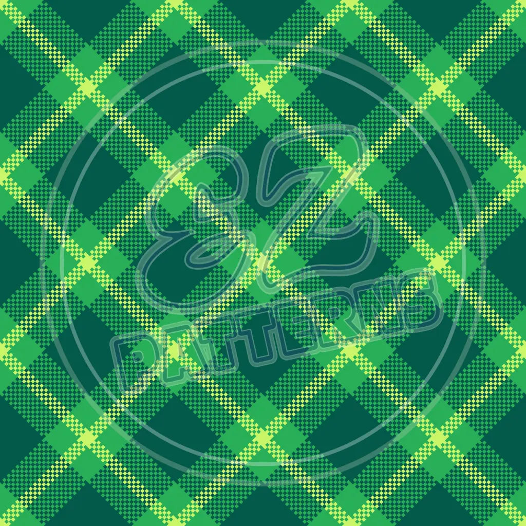 St. Pattys Plaid 014 Printed Pattern Vinyl