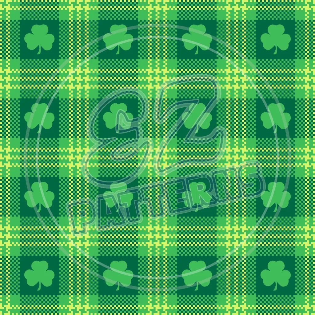 St. Pattys Plaid 018 Printed Pattern Vinyl