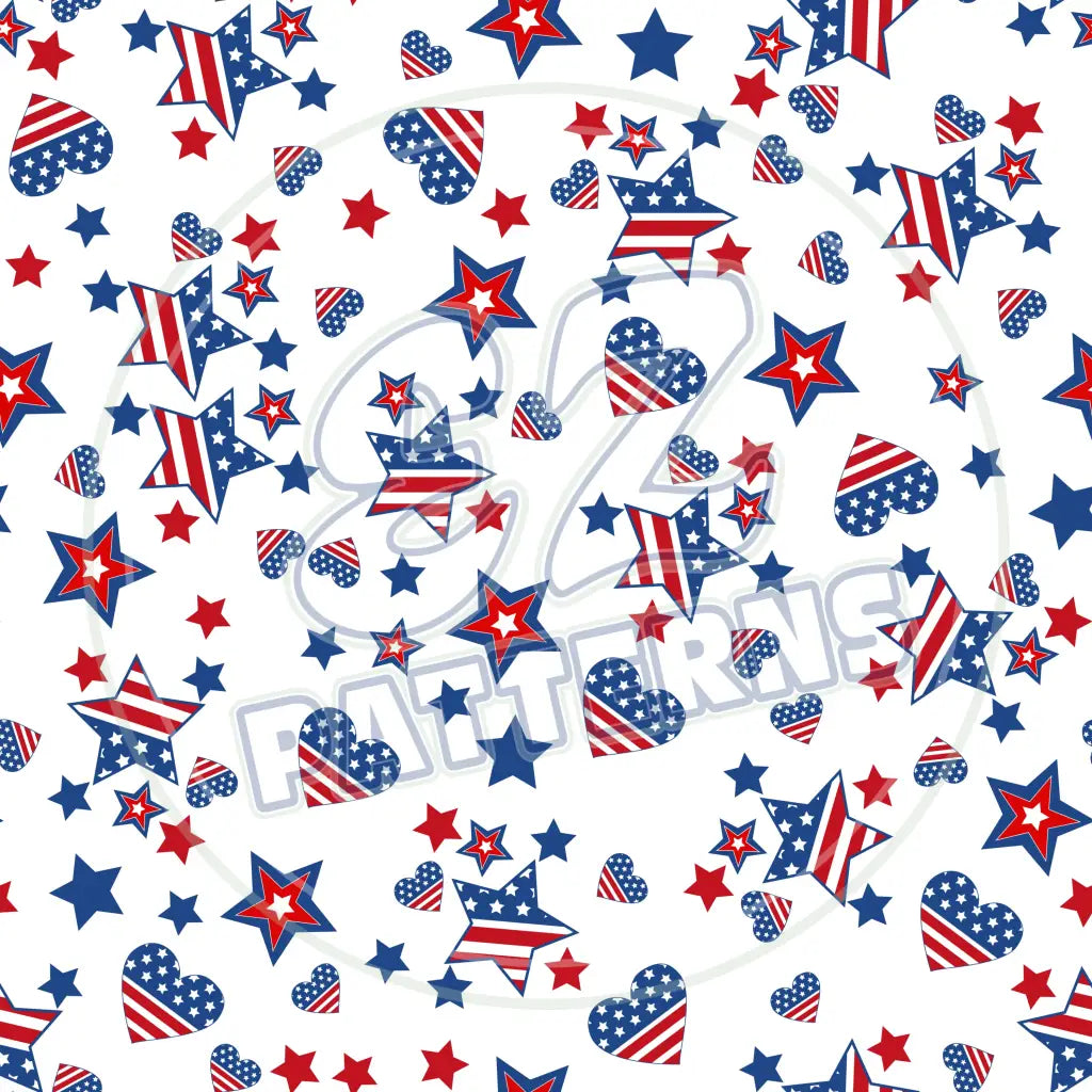 Stars & Stripes 005 Printed Pattern Vinyl