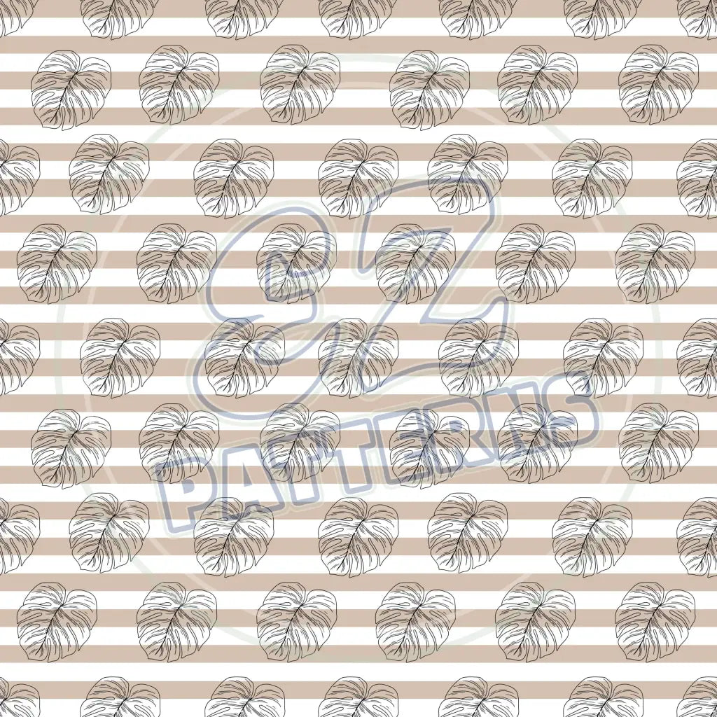 Terra Cotta Leaves 001 Printed Pattern Vinyl