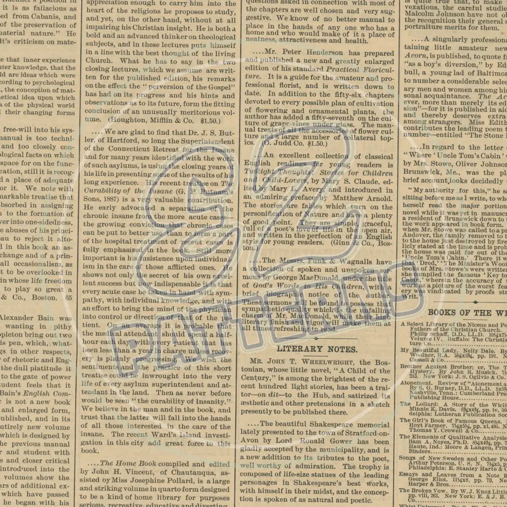 Vintage Newsprint 008 Printed Pattern Vinyl